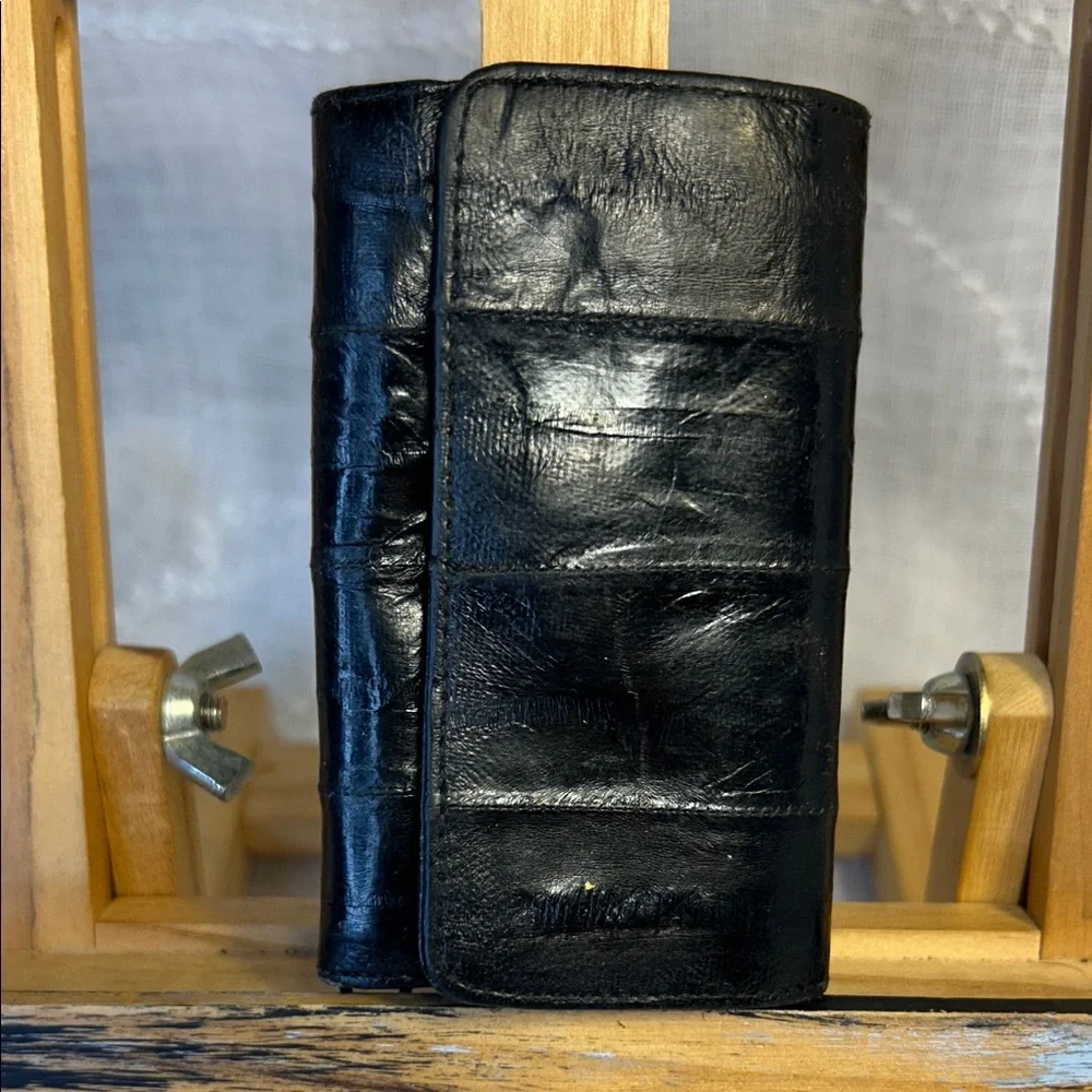 Vintage real eel skin key holder